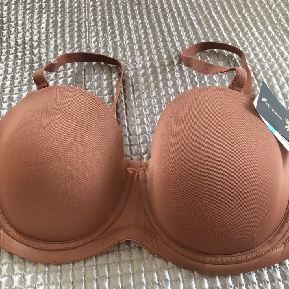 Wacoal Beige 854119 Full Busted Red Carpet Strapless Bra Women Size 42C